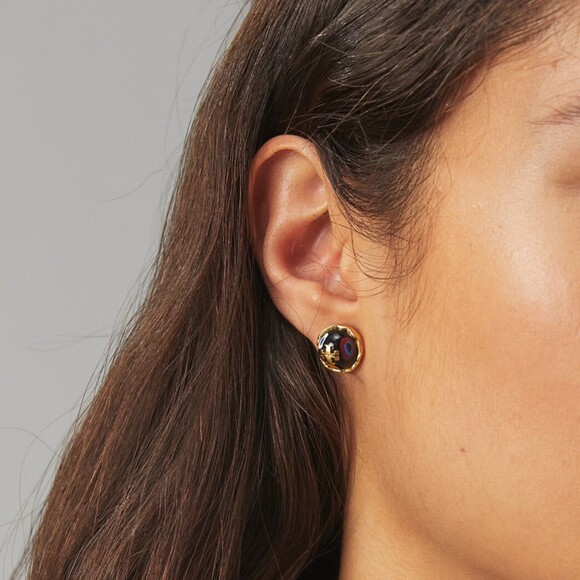 ❤︎ Tory Burch ❤︎ ROXANNE CIRCLE-STUD EARRING - Picture 5 of 7